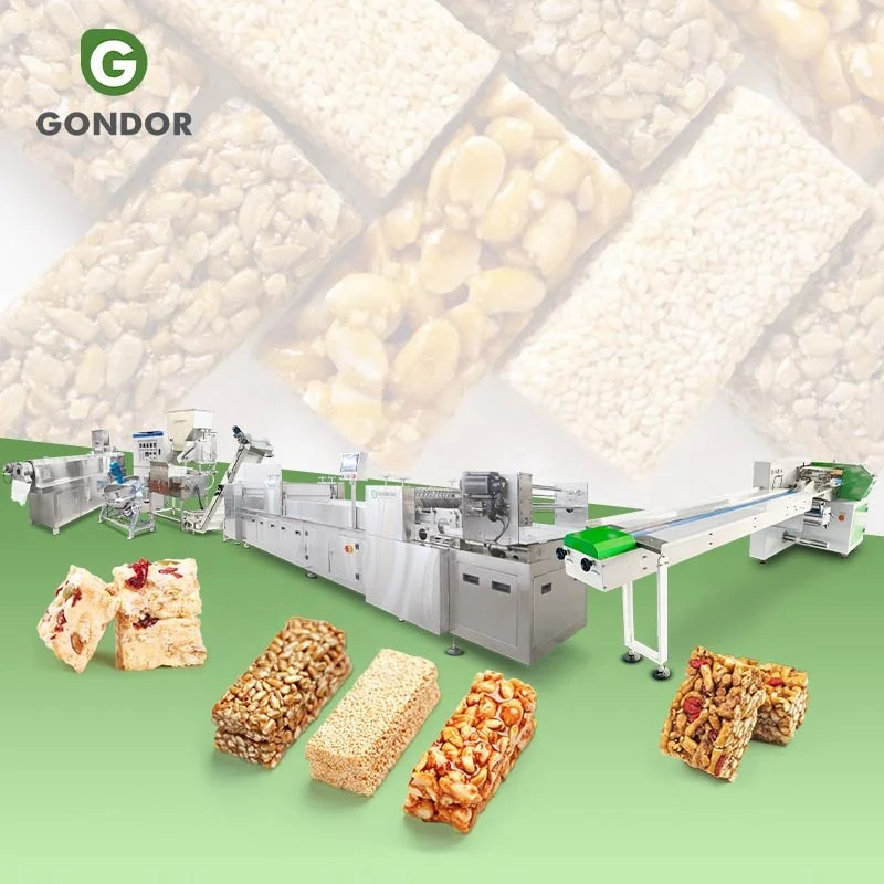 Grain Mini Mold Millet Peanut Healthy Snack Slab Production Line Caramel Cereal Bar Make Macines Machine