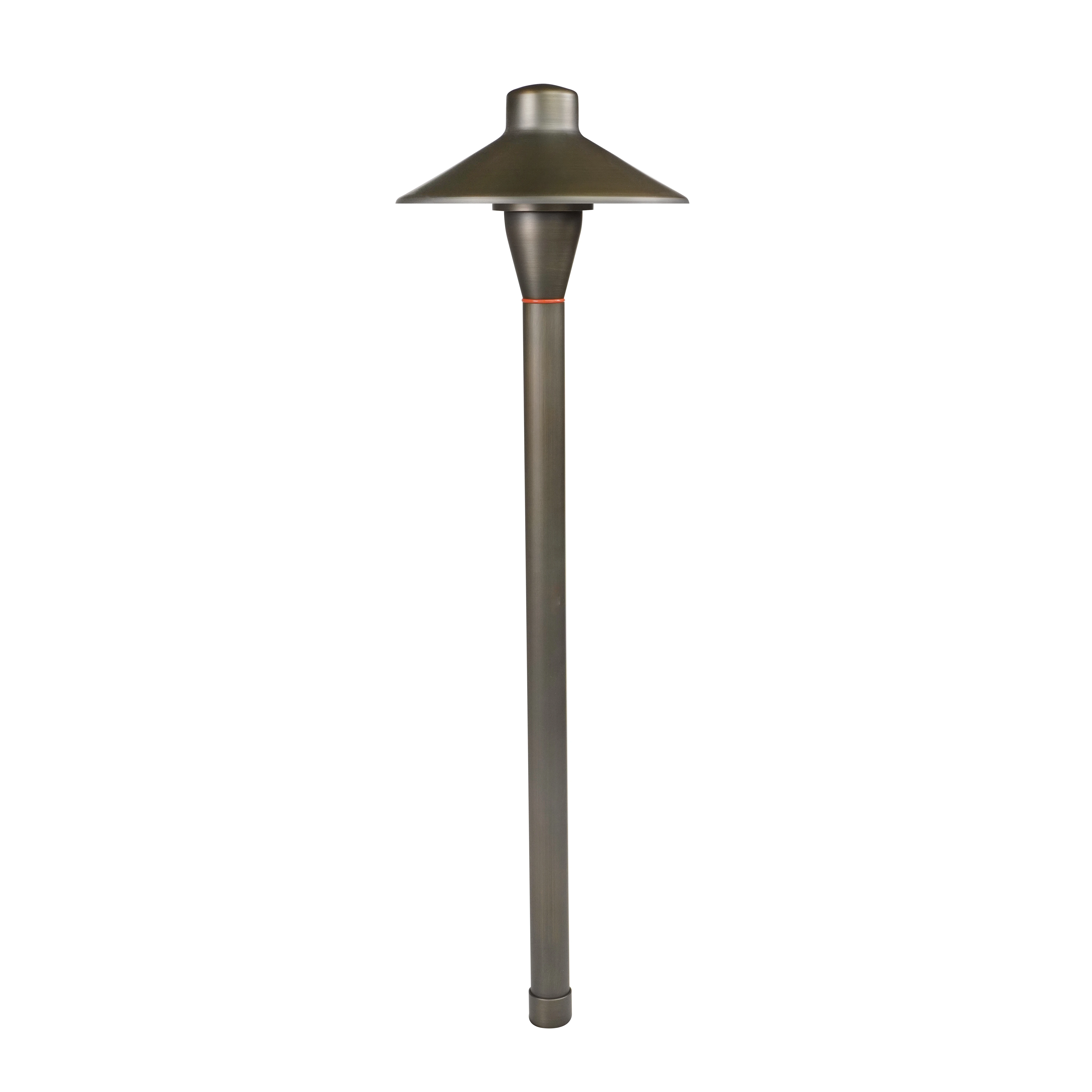 USA Warehouse LT2402 Die-Cast Brass Low Voltage 12V AC/DC Landscape Lighting Path Light G4 LED Bulb for Garden Yard Lighting