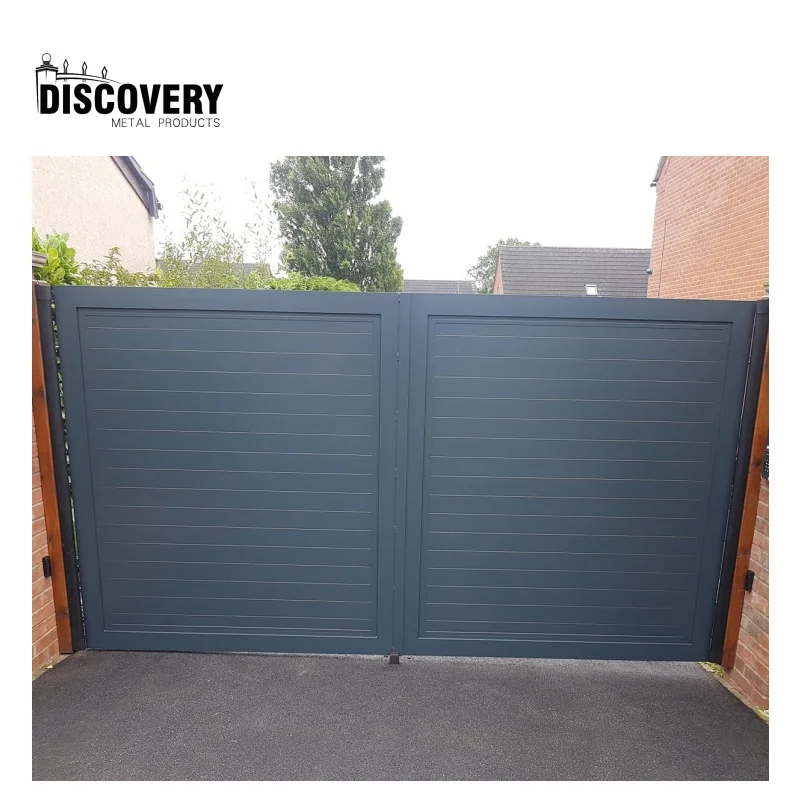 Corrosion-resistant outside gates automatic swing gate with motor waterproof aluminum main gate doors