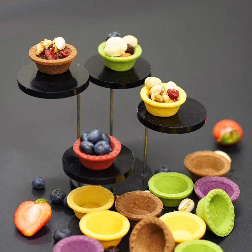 wholesale pastry large sweet cream Mini shell maker tart Vanilla dessert frozen shell tart puff pastry cookies