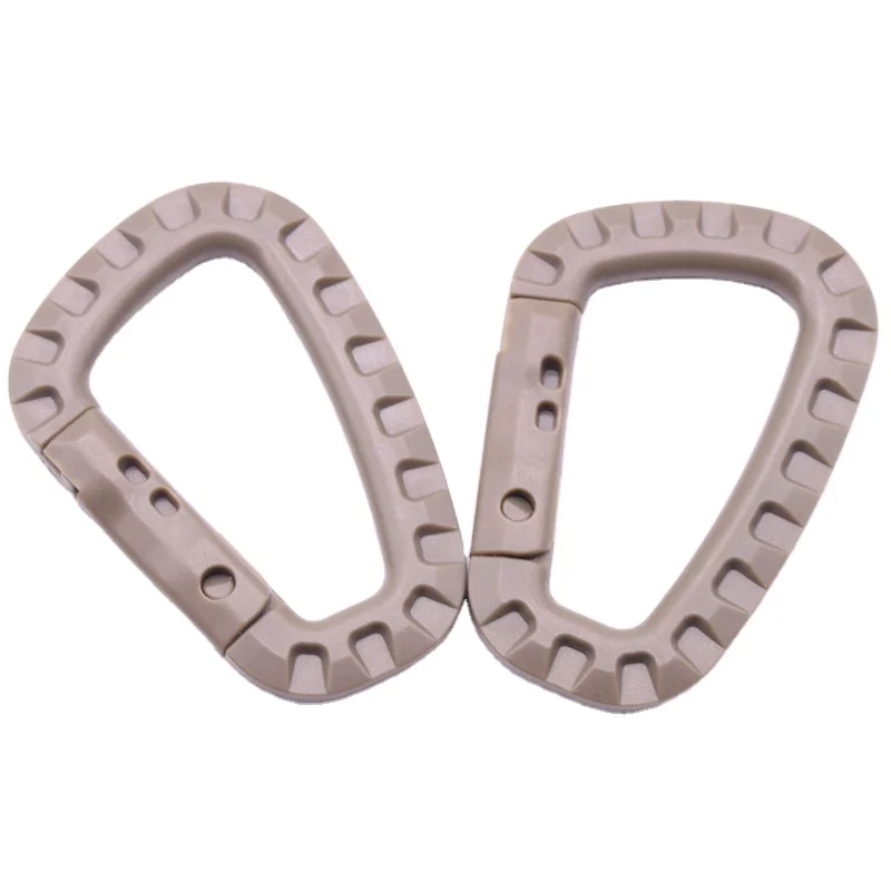 High Quality Durable New Plastic Tactical Buckle Sports Carabiner
