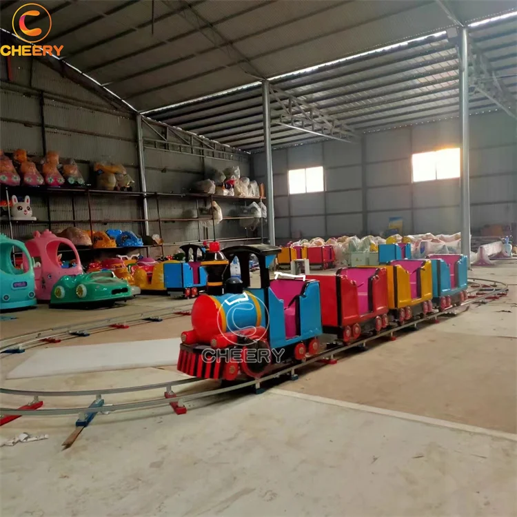 Other amusement park products kids electric thomas small train amusement park track train rides cheap