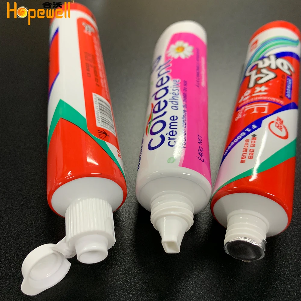 
new production empty matte laminated aluminum toothpaste tubes packaging 