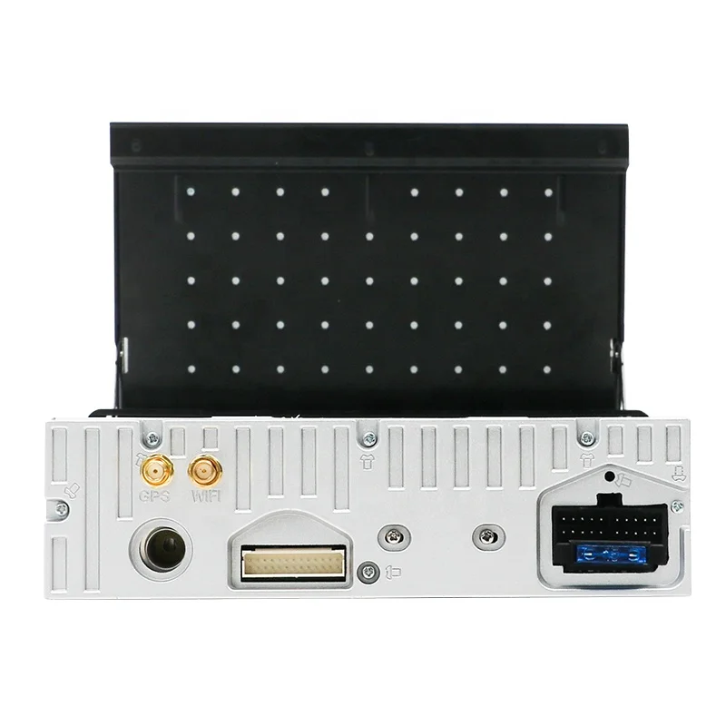 Car Stereo 1 Din Car Radio With 7 Inch Automatic Retractable Screen Support Mirror Link MP5 USB TF Card and Rear View Camera