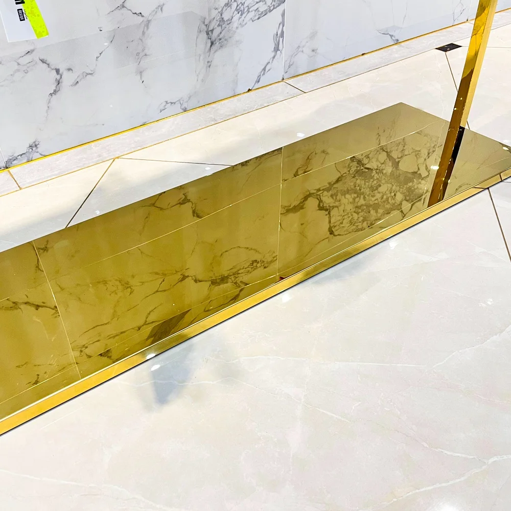 Boutique Clothing Store Display Rack Clothes Shop Retail Movable Clothing Garment Rack For Ladies Garments