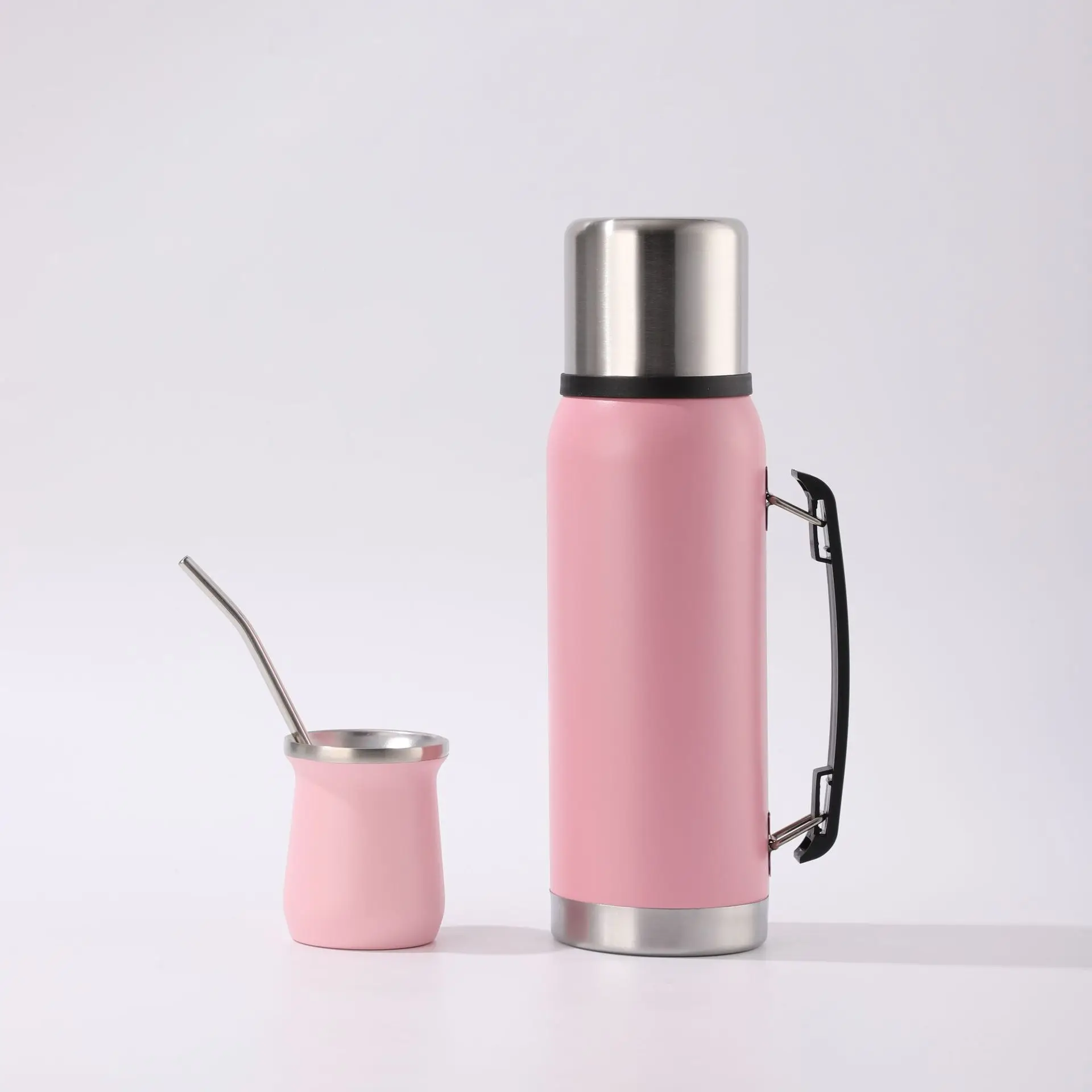 6oz 1.0L 1.3L mate yerba cup stainless steel travel thermos kit set reusable custom logo outdoor sports thermal water bottle