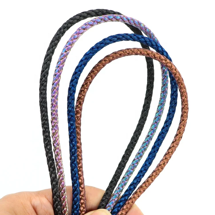 New Arrival Fashion Jewelry Rope Stainless Steel Cords Colorful Steel Wire Rope Gold Plated Steel Wire Woven Cord for Bracelet