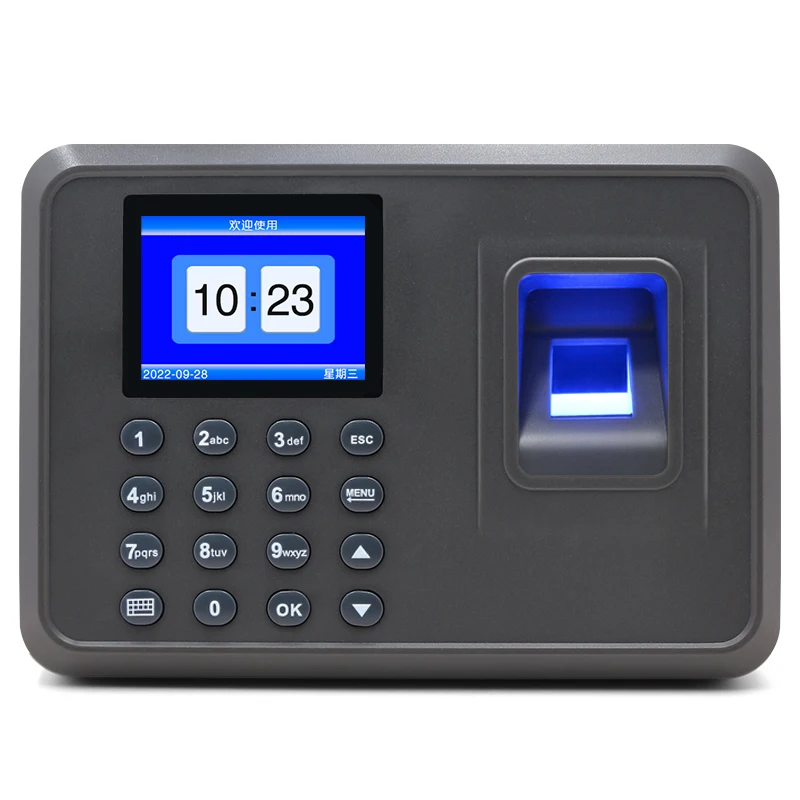 Smart Muti-language Passwords Time  Attendance  Machine  USB/Disk Biometric Fingerprint Recognition  For Business F05