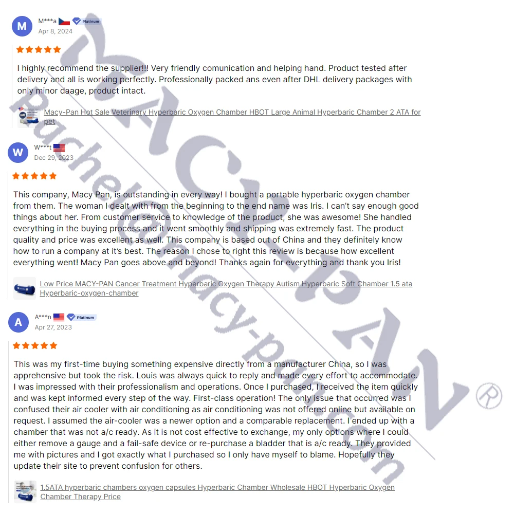 Macy Pan Hyperbaric Soft Chamber Low Pressure 1.5 ATA Lying Hyperbaric Oxygen Chamber Inflatable Hyperbaric Camera