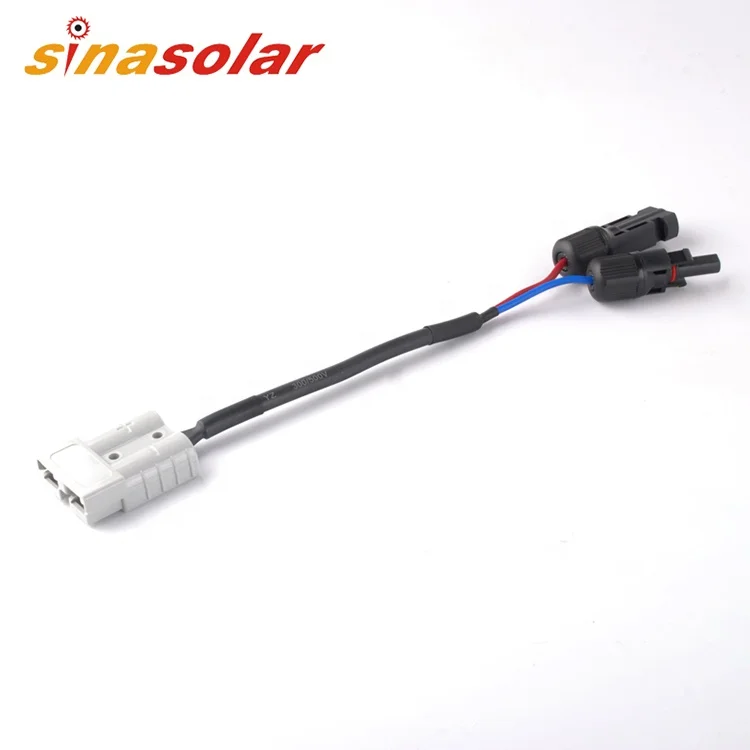 Hot Sale Custom Logo Solar Plug Power Cable Wire With Plug For Construction