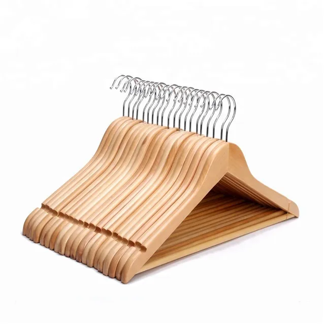 2021Best Selling Wooden Hanger Clothes for Wardrobe