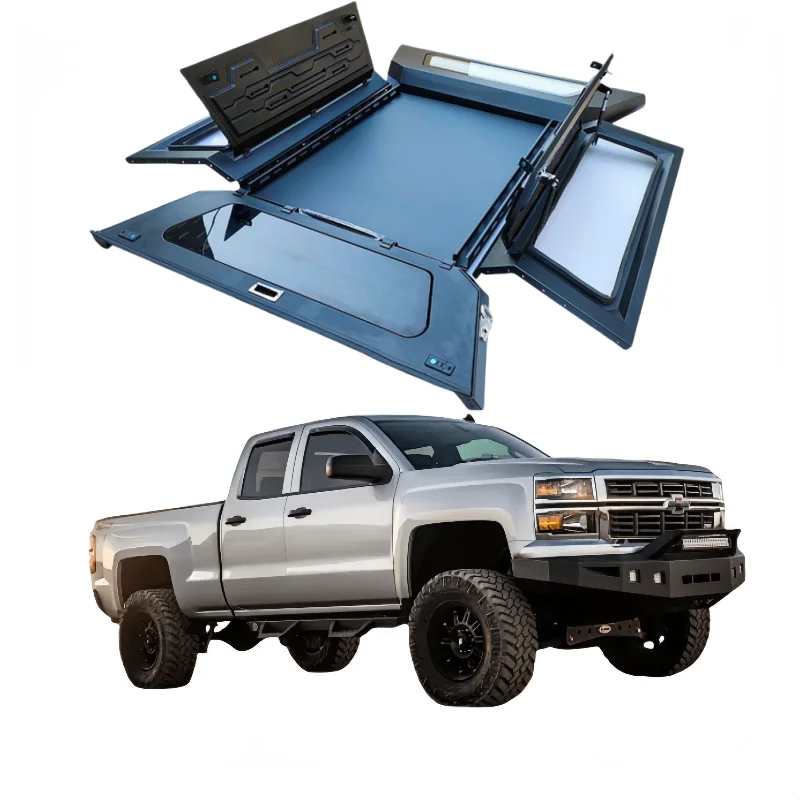 Чехол для грузового пикапа Chevrolet Silverado 1500 ZR2 / Bison Tremor трехдверный Открытый отсека