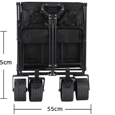 New Outdoor Folding Campsite Car Pulling Goods Small Trailer Folding Wagon For Garden Hand Pull Cart Hand Pull Cart