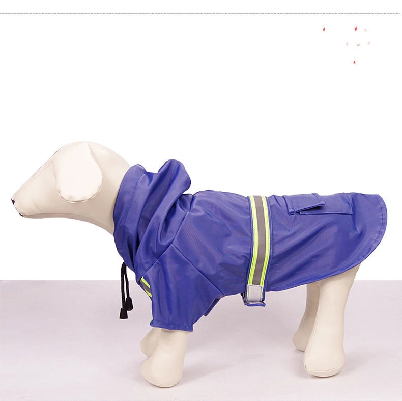 Amazon Hot Sell Rainproof dog jacket Pet Out Raincoat during rainy season dog raincoat