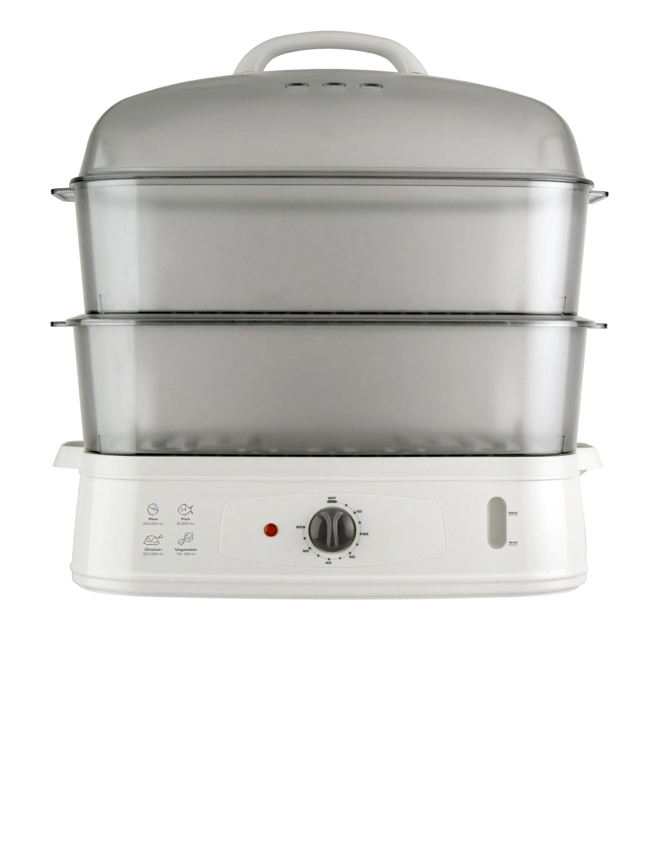 
Chinese mainland 2 layer plastic 43L electric home food steamer cooker 