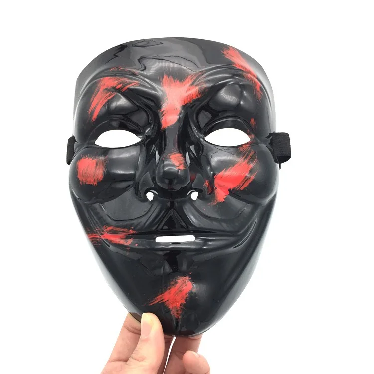 Halloween colored V for Vendetta Guy Fawkes Face Mask for Carnival Costume Party Props  Mask