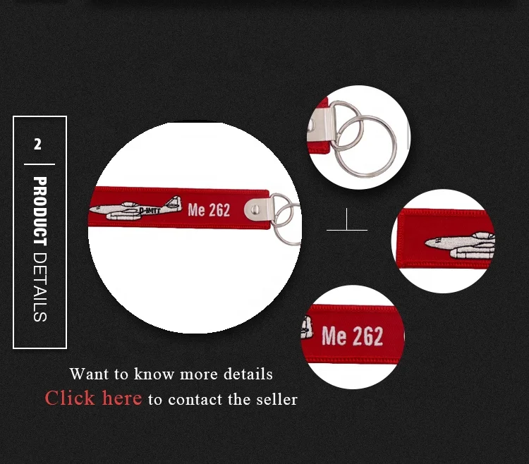 Custom Refinement Magnificent Embroidery Fashion Key Ring Wholesale Manufacturer Embroidery Alphabet Key Ring For Friend Gift