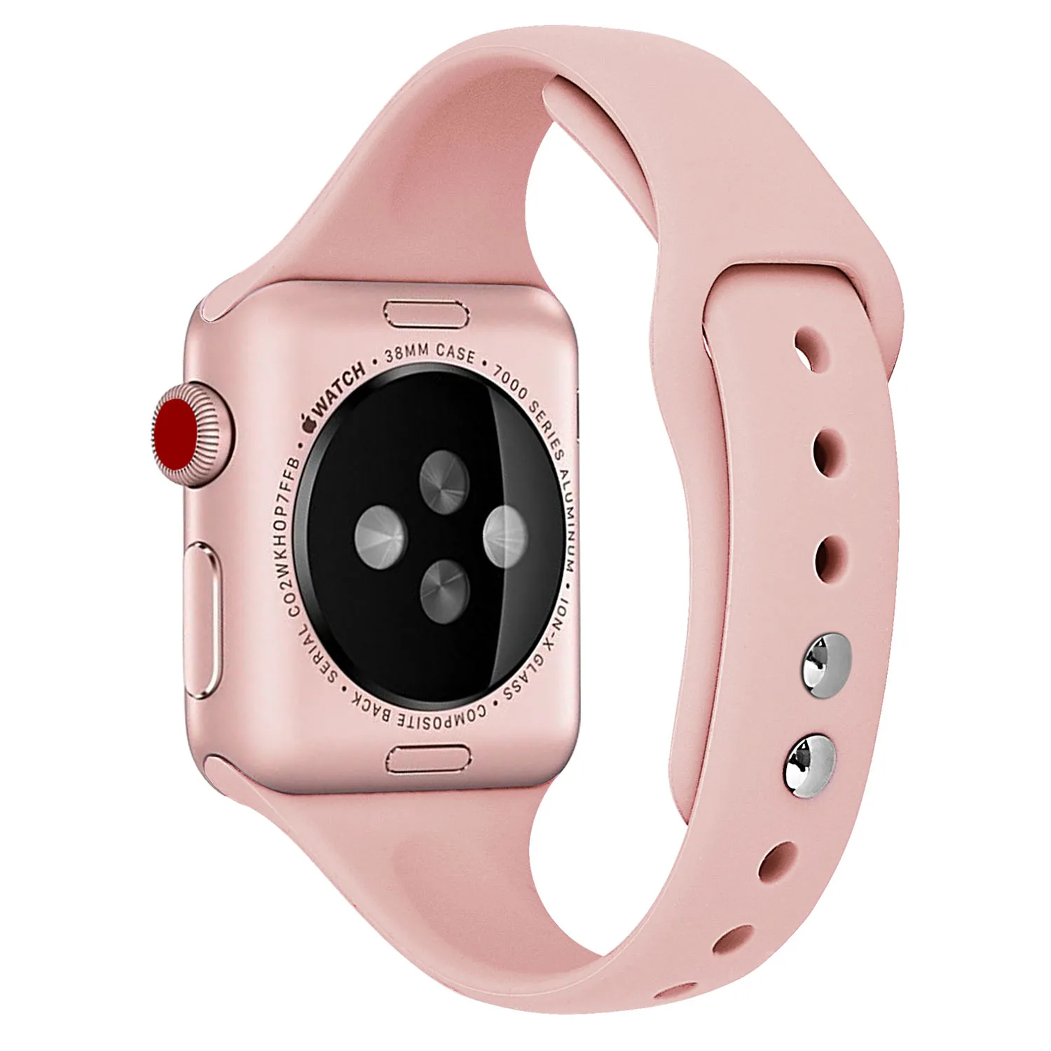 Силиконовые ремешки, совместимые с Apple Watch, ремешки с двойной пряжкой, силиконовый ремешок, спортивный ремешок, сменный ремешок для Apple watch i