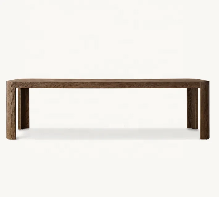 New Arrival Luxury Furniture Dining Tables Rectangular Set Wood Oak Solid Wood Dining Table