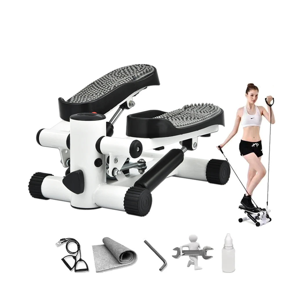 Lijiujia wholesale mini stair stepper with LCD display resistance bands home workout fitness equipment