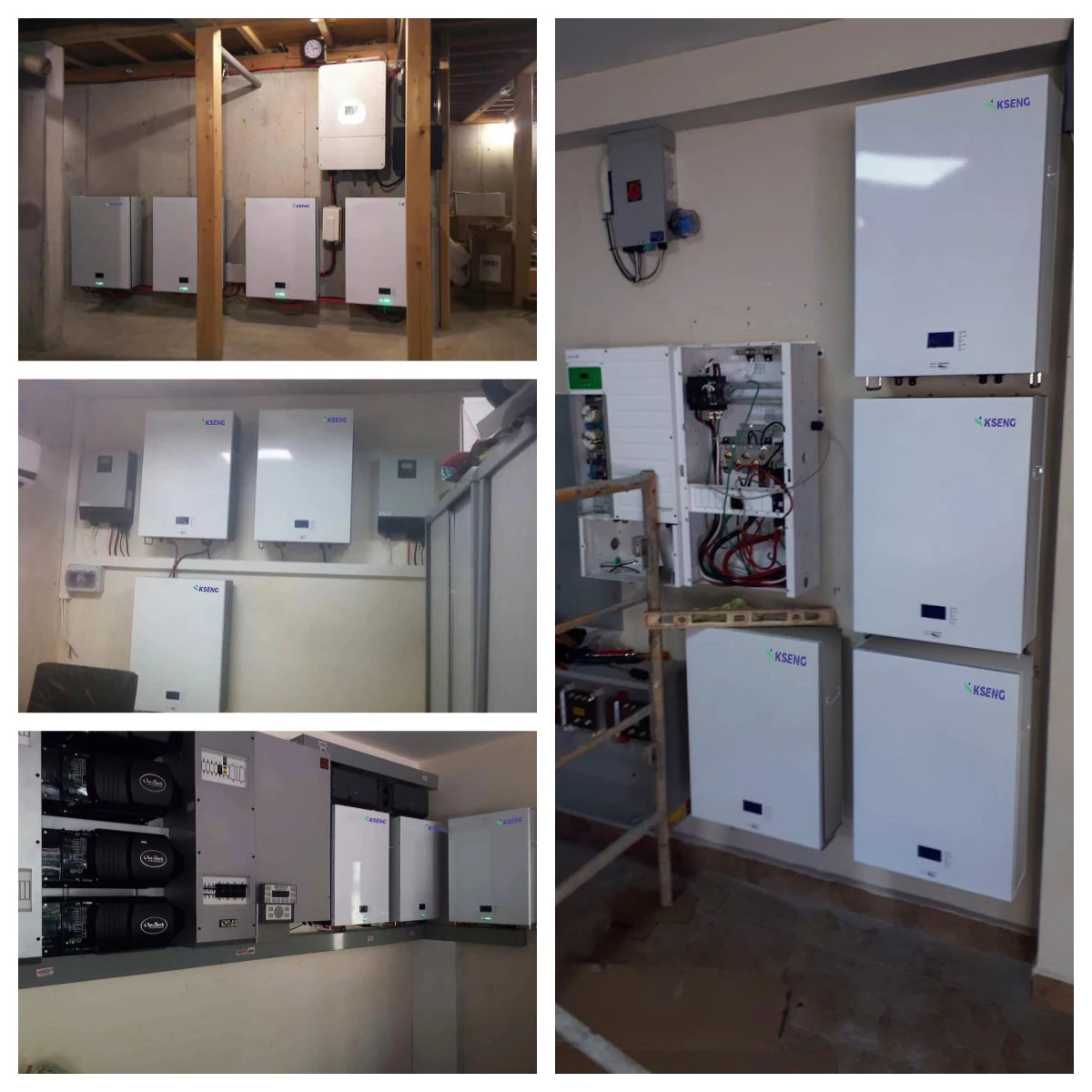 Kseng 5kwh 10kwh Solar Battery Pack LFP Power Eall Mounted Lifepo4 Lithium ion Energy Storage Battery 10kwh 48v 200ah Powerwall