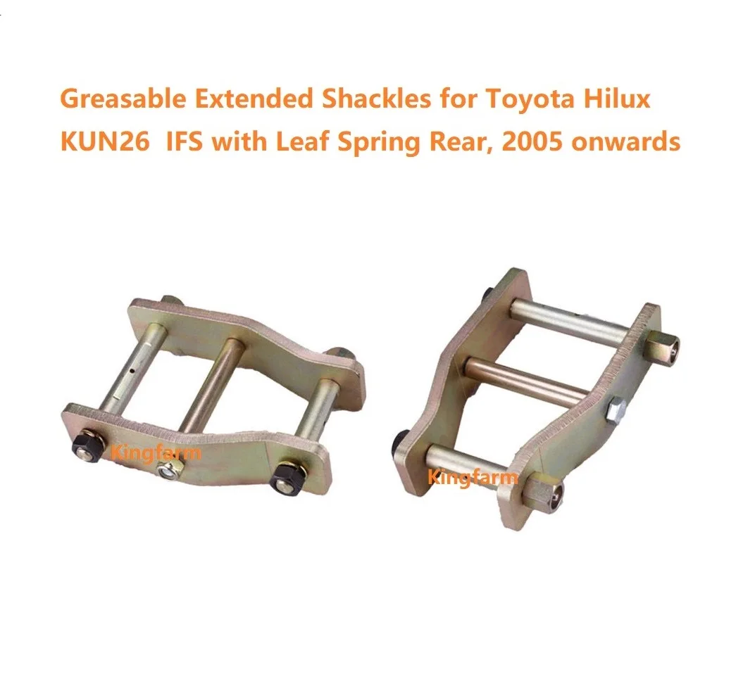 Greasable расширенные скобы для Toyota Hilux KUN26 IFS с листовой пружиной сзади