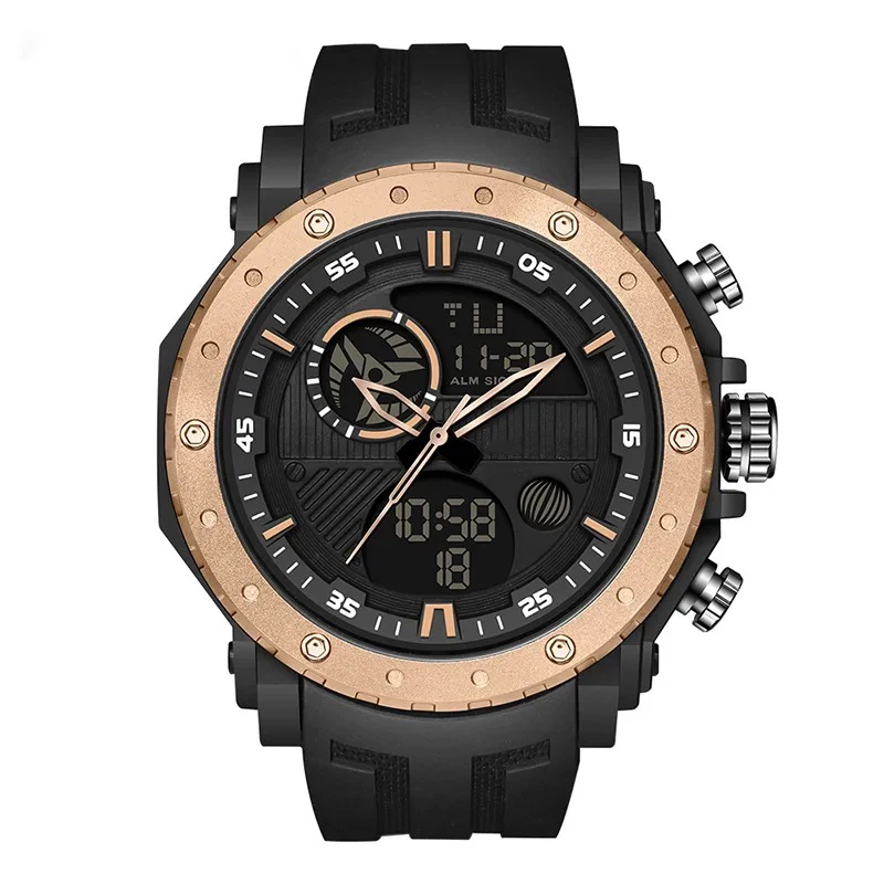 GMS New Design Custom Logo Wholesale Brand  Multifunctional Double Luminous  Outdoor Mountaineering Automatic Mechanical Watches