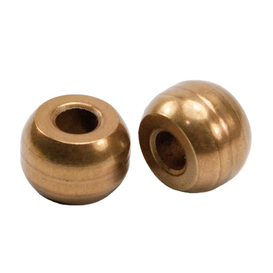 customized self lubricating spherical sintered bronze iron motor fan bushing