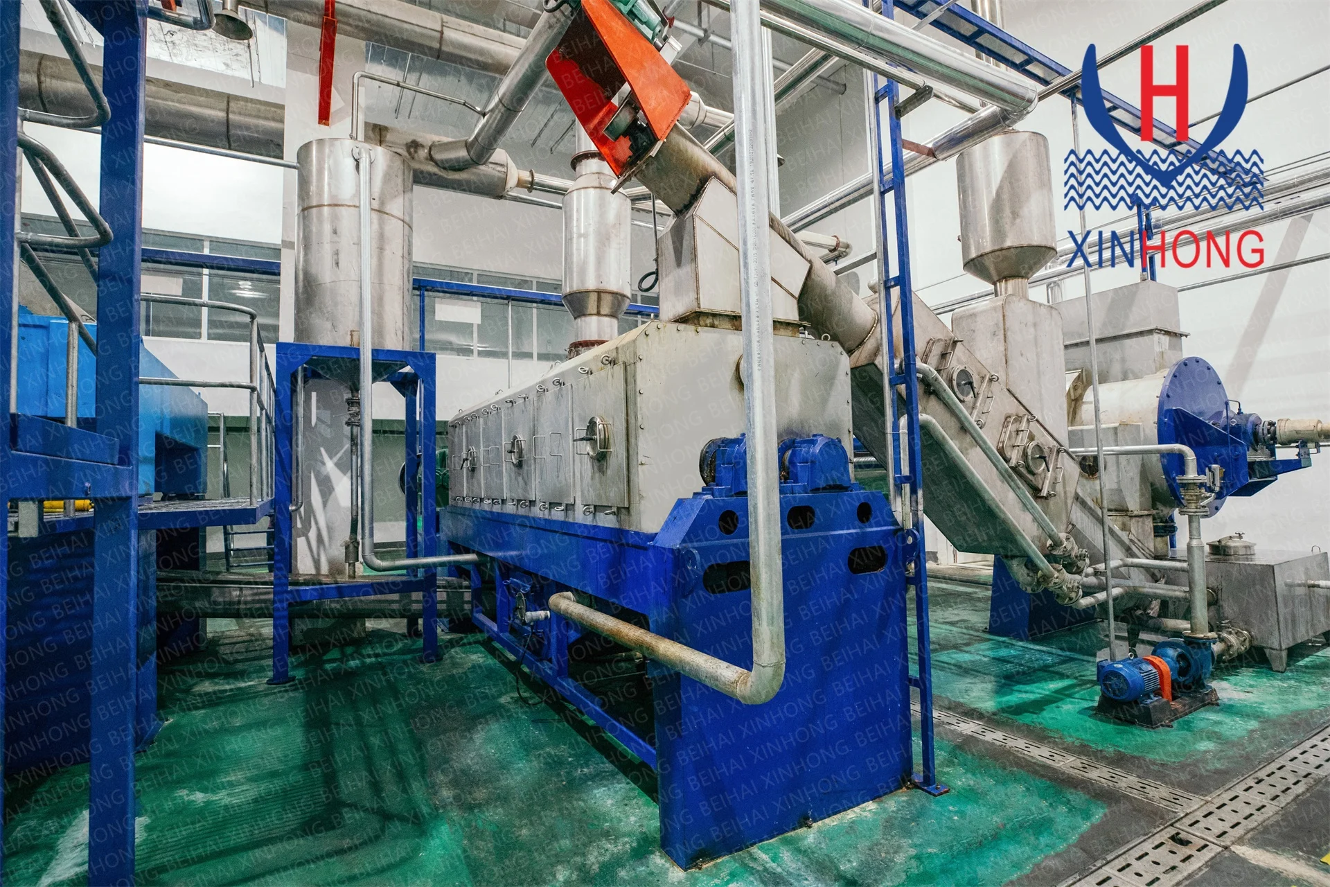 Fish meal production and oil extraction plant integrated system