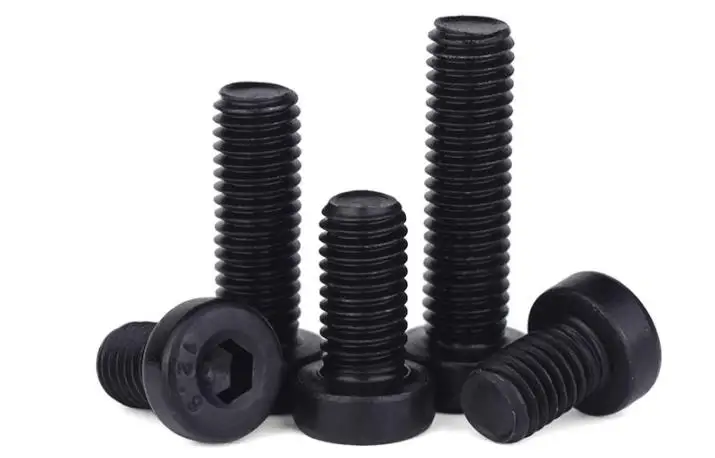 Customized Alloy Steel Din7984 Grade12.9 Hex Socket Head Cap Screw Black Oxide Allen Screw