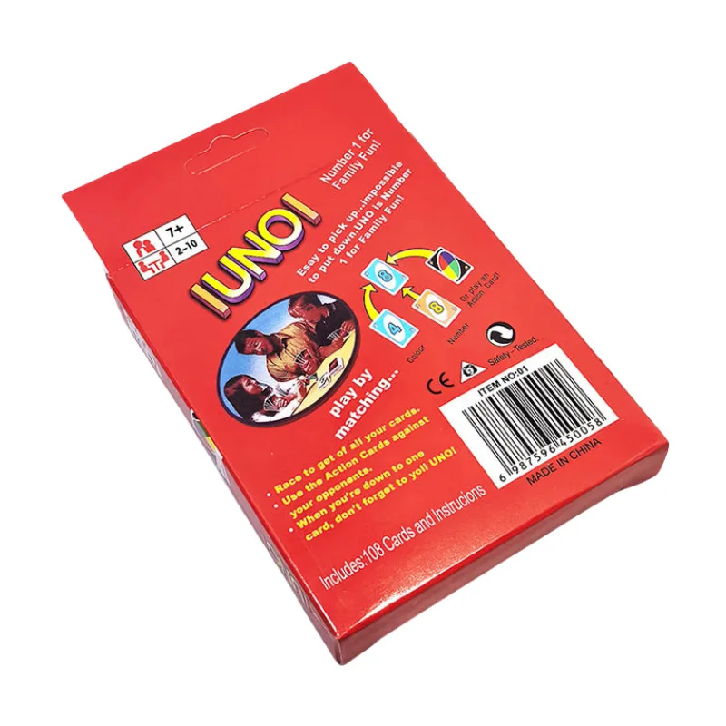Hot Sale Family Gathering Multiplayer Board Playing Unos Game Cards