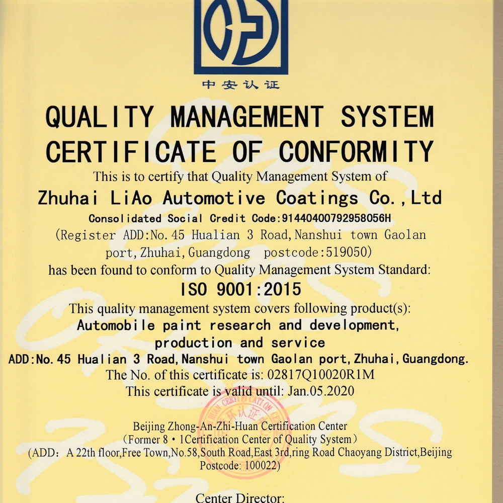 LiAo   car paint  2k acrylic primer and 1k grey primer good protection on car