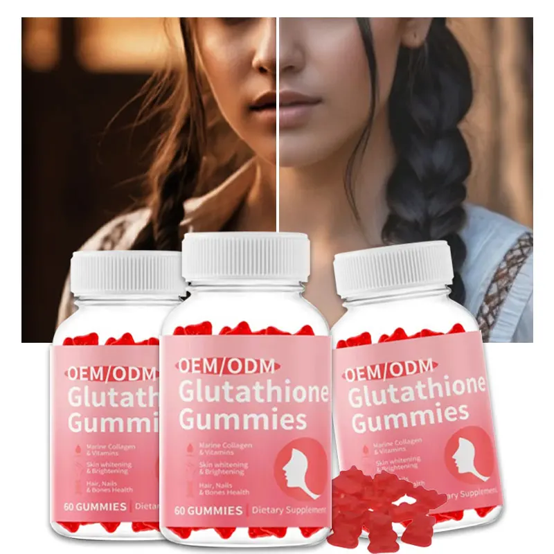 OEM Private Label Organic reduced Collagen 13 In 1 Skin Whitening Brightening Gummies