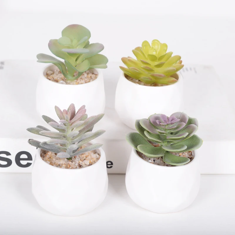 2022 new DIY small potted plants indoor decoration artificial succulent plants