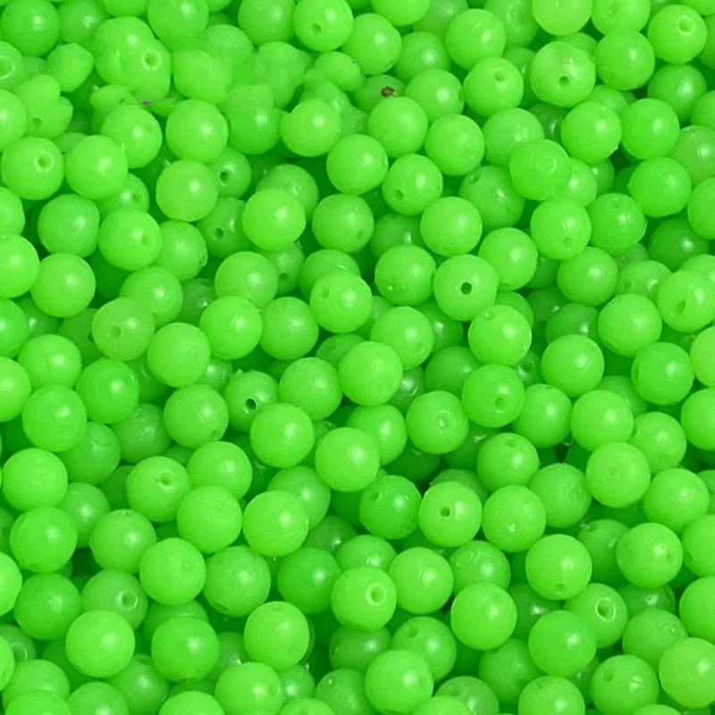 5 Colors Soft Plastic Artifical Bait Float Round Oval Fishing Beads