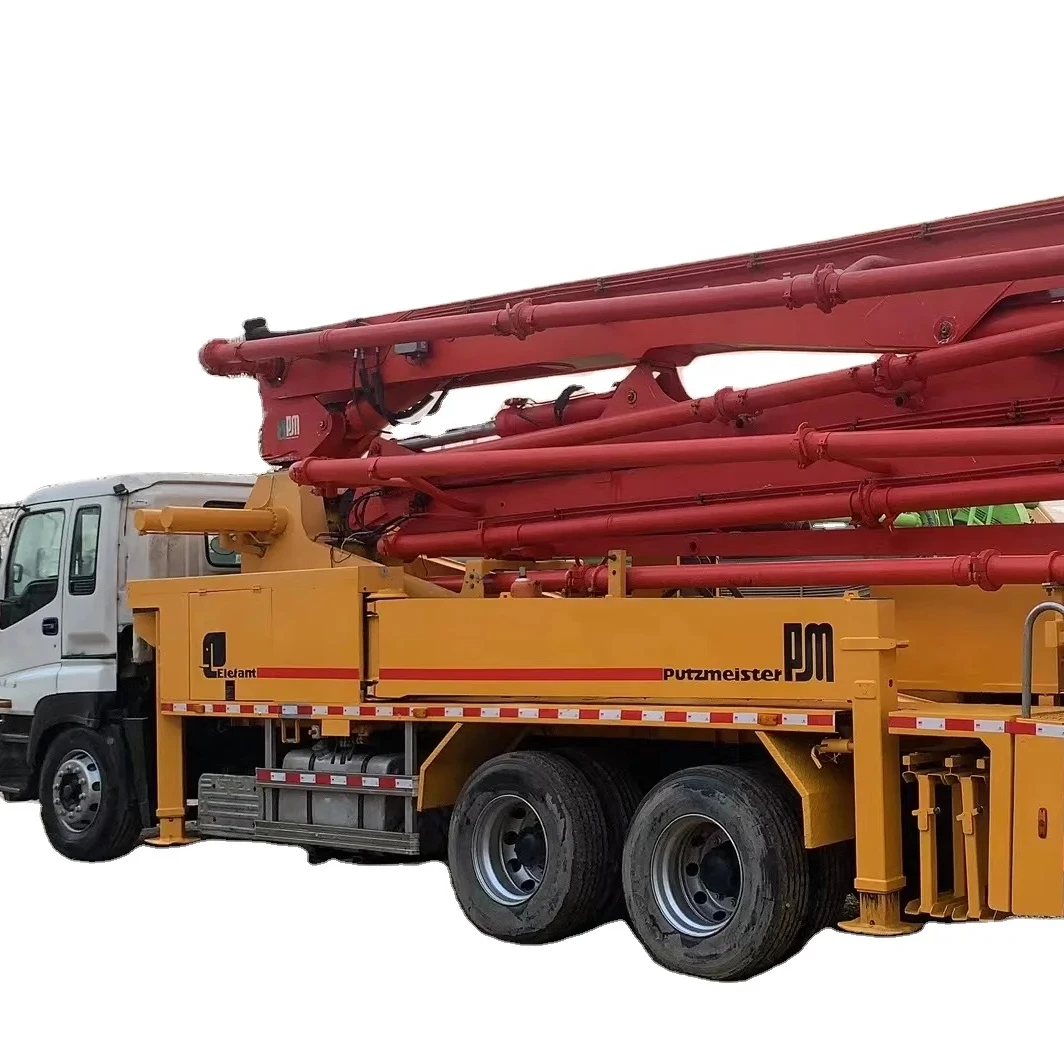 Мульти горячая Распродажа Подержанный гидравлический бетононасос Putzmeister x ISUZU 38 метров