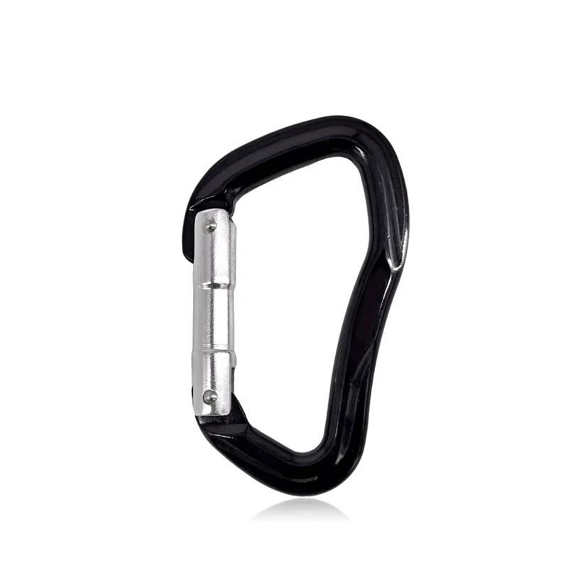 25KN Aviation Aluminium Straight Gate Climbing Carabiners for Mountaineering
