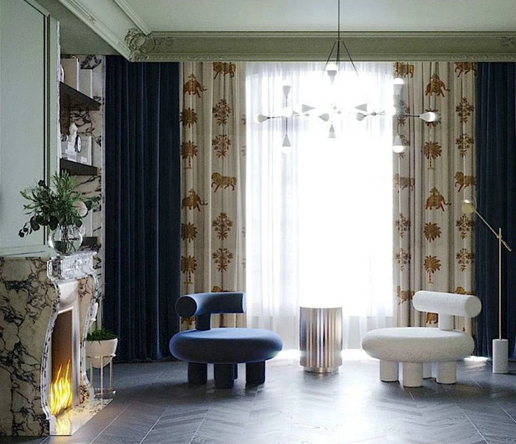 Modern New Nordic Design Fashion Popular Living Room Upholstered soft cover Relax lounge chair for home