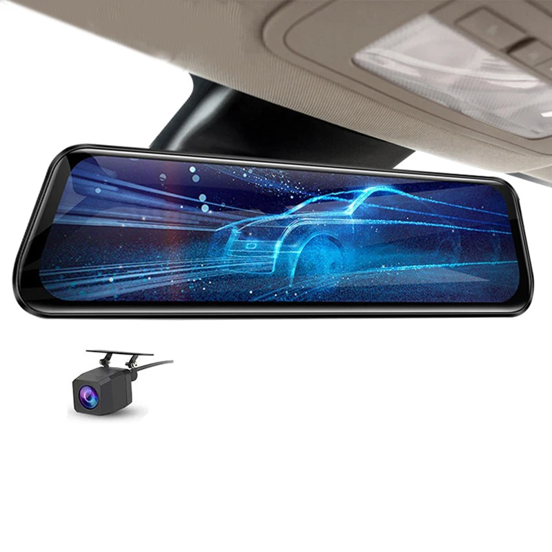 1080P+1080P Main Product 9.66inch FUll HD car rear view camera mirror dash cam car dashboard camera