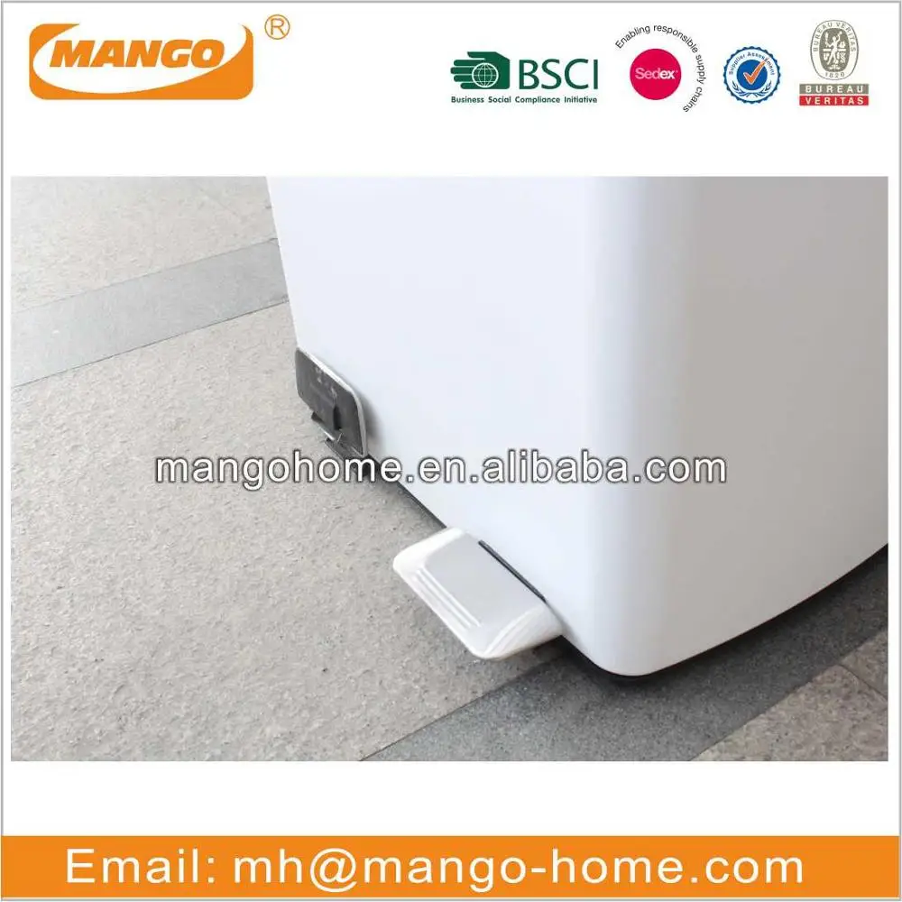 2 Compartment Indoor Household Kitchen Pedal Recycle Trash Bin Steel Recycle Waste Bin