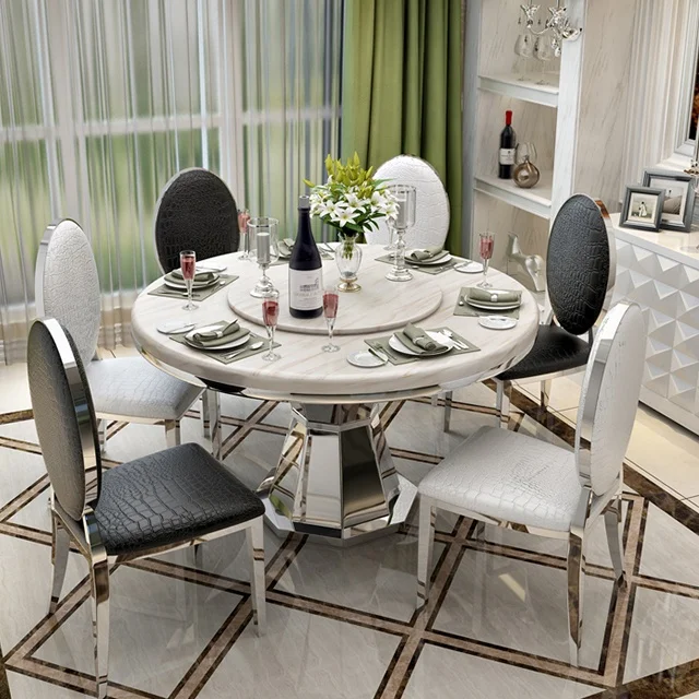 Philippines Furniture Modern Stainless Steel Dining Table For Chairs For Dining Room