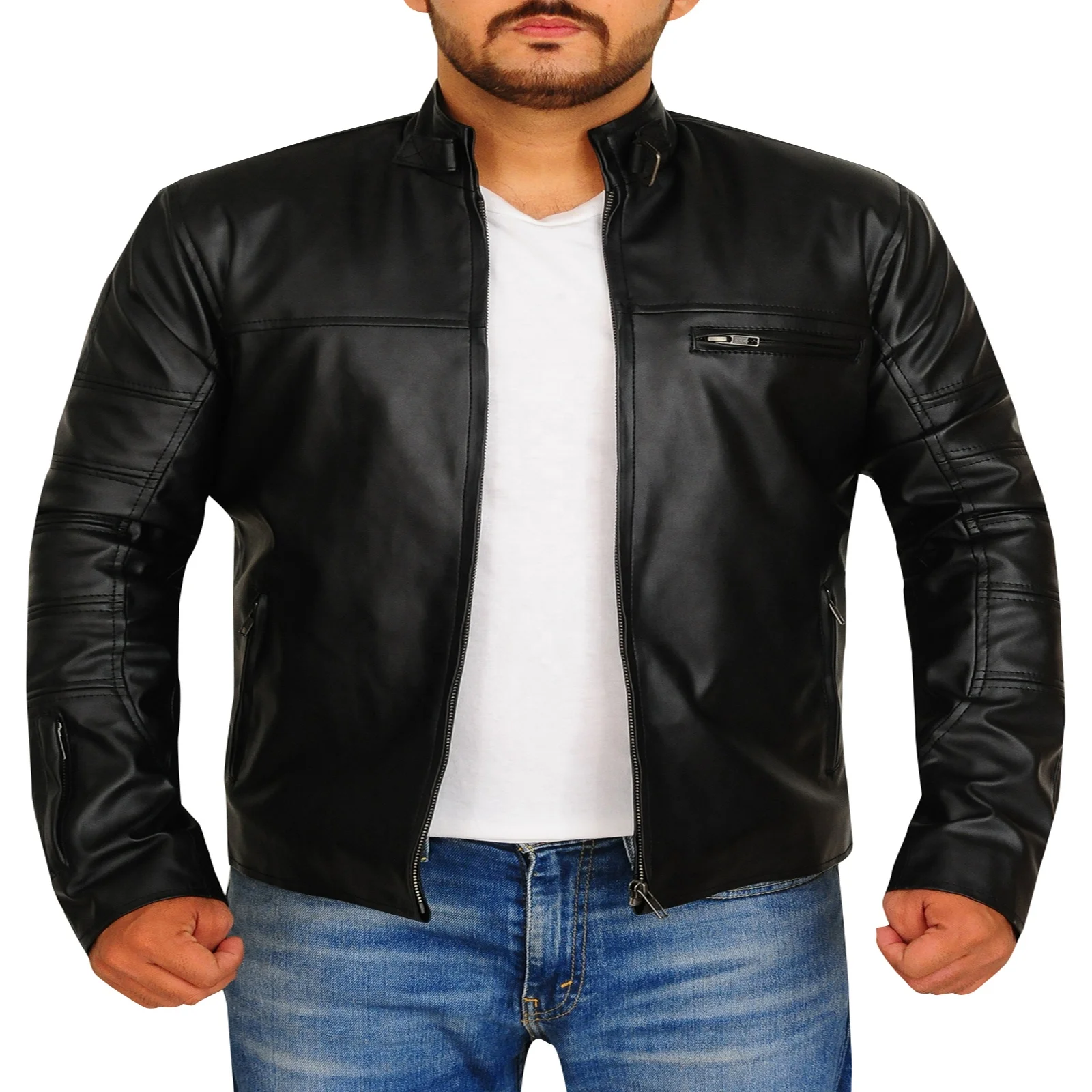 men fashion Casual Motorcycle Warm coat large size suede winter men leather jackets