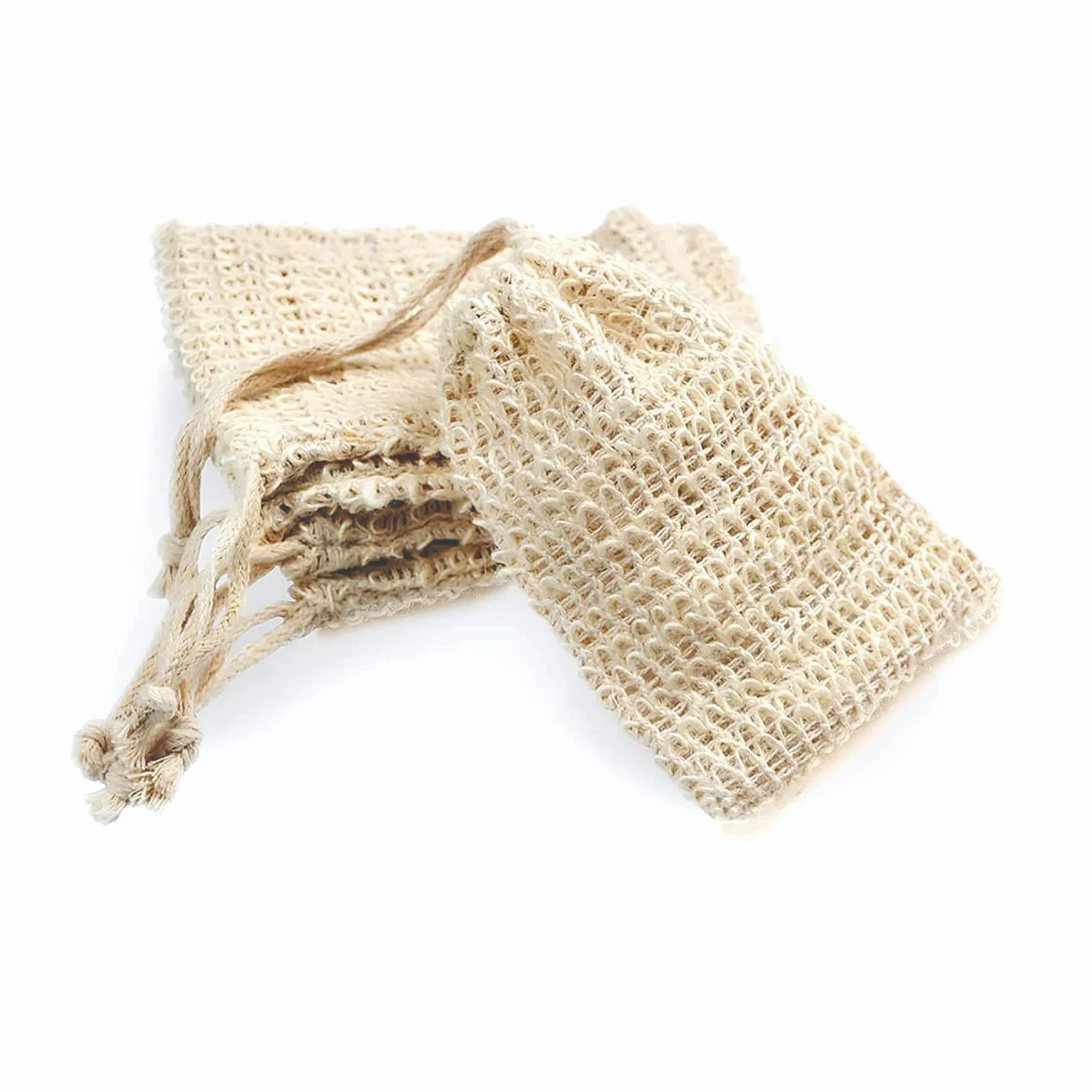 Saver Bag Pouch Mesh Net Waste Plastic-free Exfoliating Foaming and Drying Soap Holder for Showe