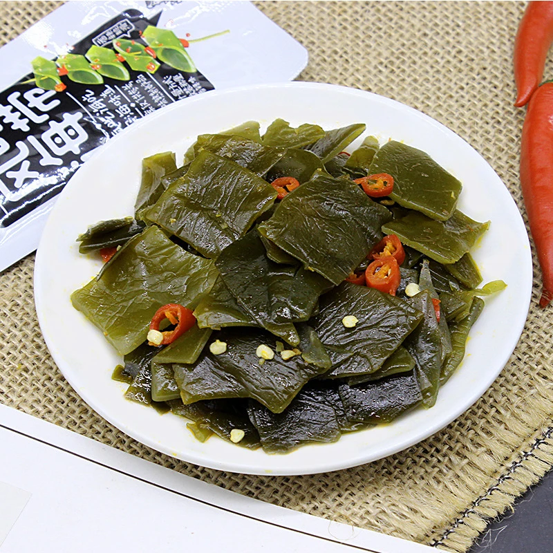 healthy snacks chinese snacks Weilong Boxed Kelp Spicy Seasoned Seaweed Snack food