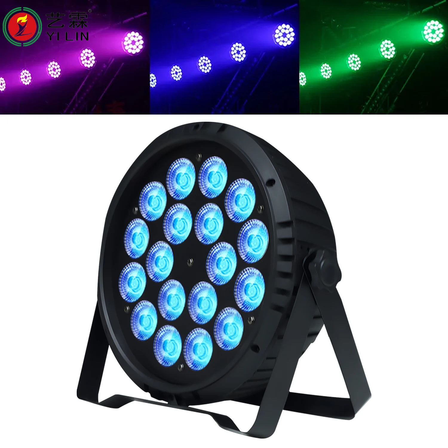 DJ light Uplights Studio Led Stage Lights Fast Delivery Dmx 18x10w Led Par Light Flat Rgb 4in1 Par Cans