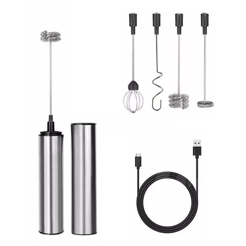 Estick Rechargeable Kitchen Stainless Steel Egg Beater Hand Mixer Milk Frother Handheld Matcha Electric Whisk for Coffee