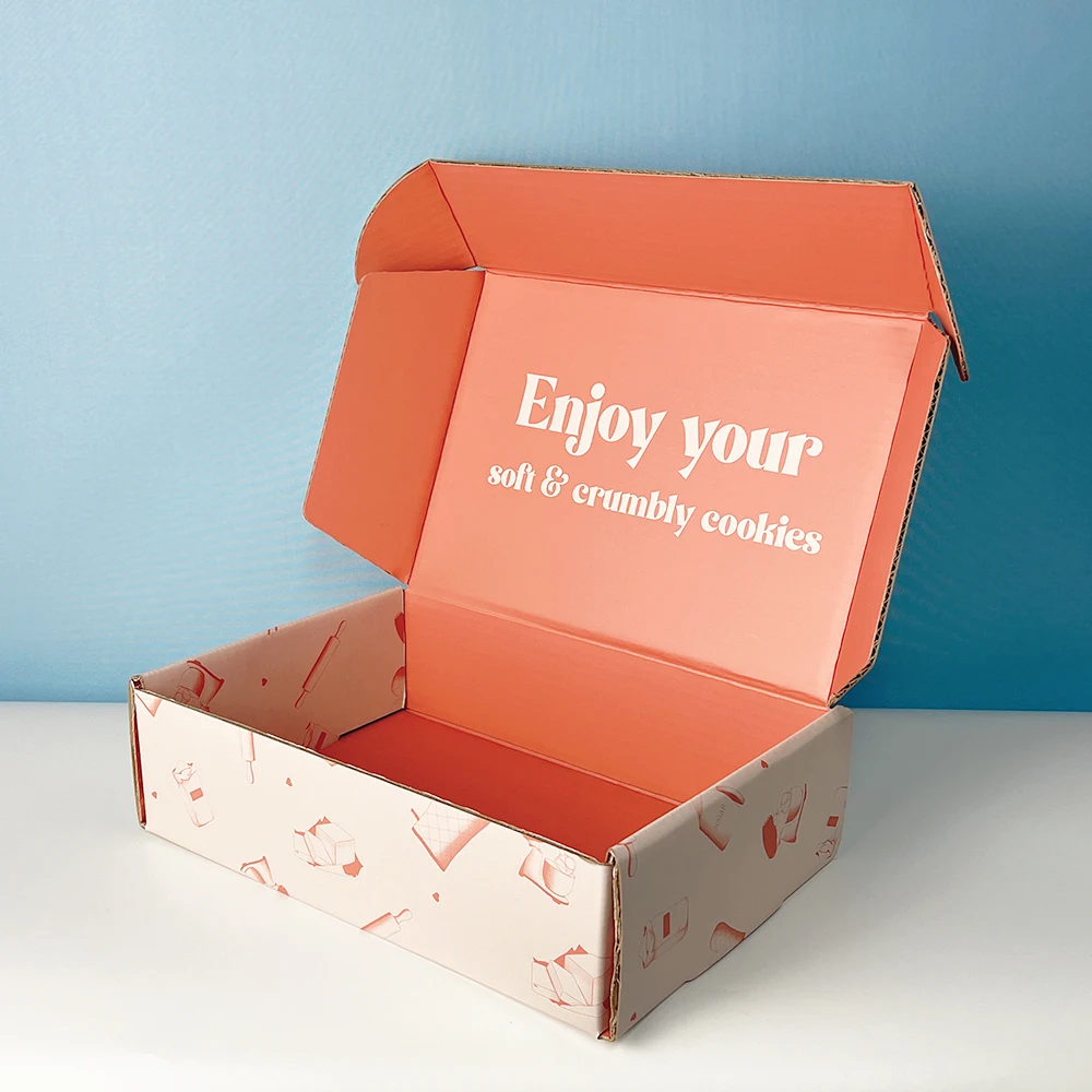 Custom Design Logo Food Grade Printing Recyclable Foldable Cake Food Cookie Bread Pastry Donut Macaron Paper Packaging Boxes