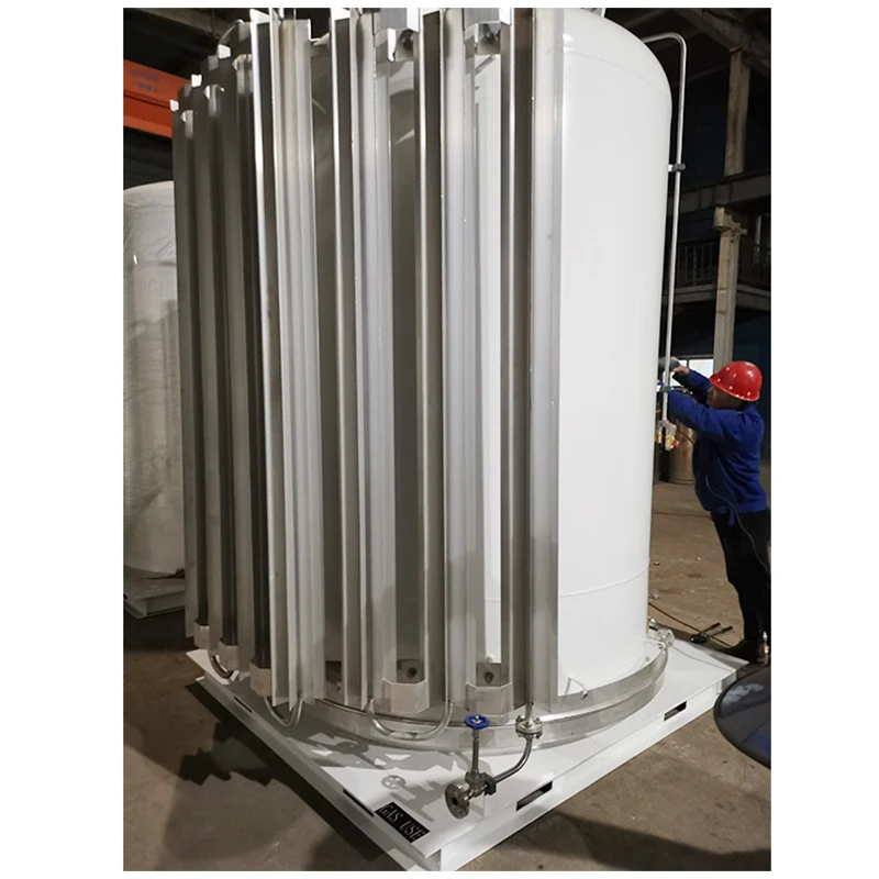 Vertical Pressure Vessel Cryogenic Storage Bulk Liquid Oxygen / Nitrogen Liquefied Carbon Dioxide Equipment Dewar Bottle