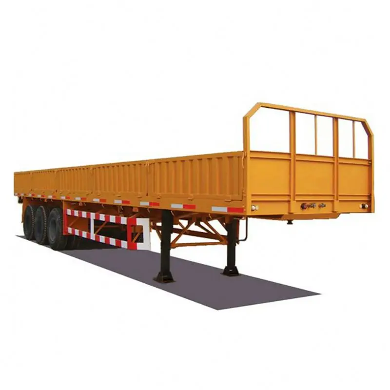Car Carrier Low Flatbed Bed Lowbed, Fuel Tanker Tank Box Truck Cargo Container Semi Trailer