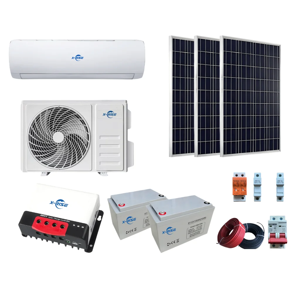 Energy-saving Split Air Conditioner New Solar Hybrid AC/DC 9000BTU-24000BTU Air Conditioning Room LED Display Household 3 Years